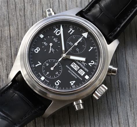 eora iwc pilot double chronograph|pilot's watch double chronograph.